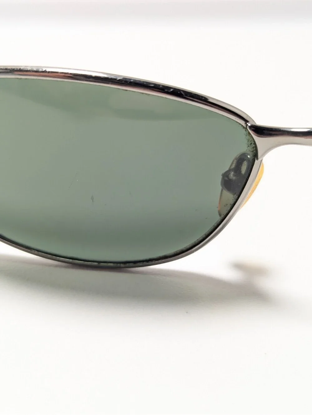Ray-Ban W2962 Sidestreet Green UV Retro Silver Rectangle Men Fashion Sunglasses